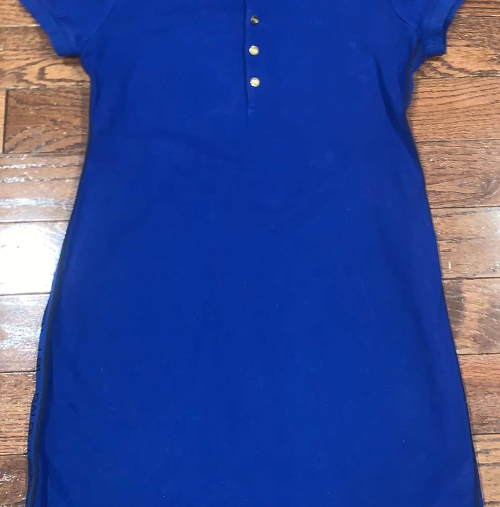 Ralph Lauren Sport Women's Blue Polo Dress‎ Yellow Pony